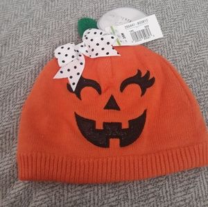 NWT girl's pumpkin hat